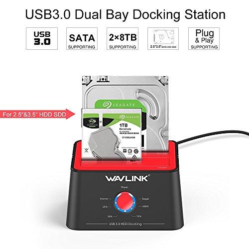 WAVLINK USB 3.0   SATA（5Gbps）2.5インチ/ 3.5インチHDD用デュアルベイハードドライブドッキング 並行輸入品｜import-tabaido｜05