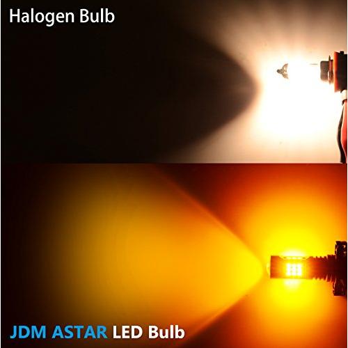 【並行輸入品】JDM ASTAR ブライトアンバー PXチップ H11 H16 LEDフォグライト電球 JDM ASTAR Bright Amb
