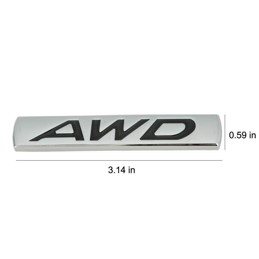 ブランド登録なし - 【並行輸入品】Dsycar 3Dメタルカーサイドフェンダーリアトランクエンブレムバッジステッカー #1 Dsycar 3D Metal AWD