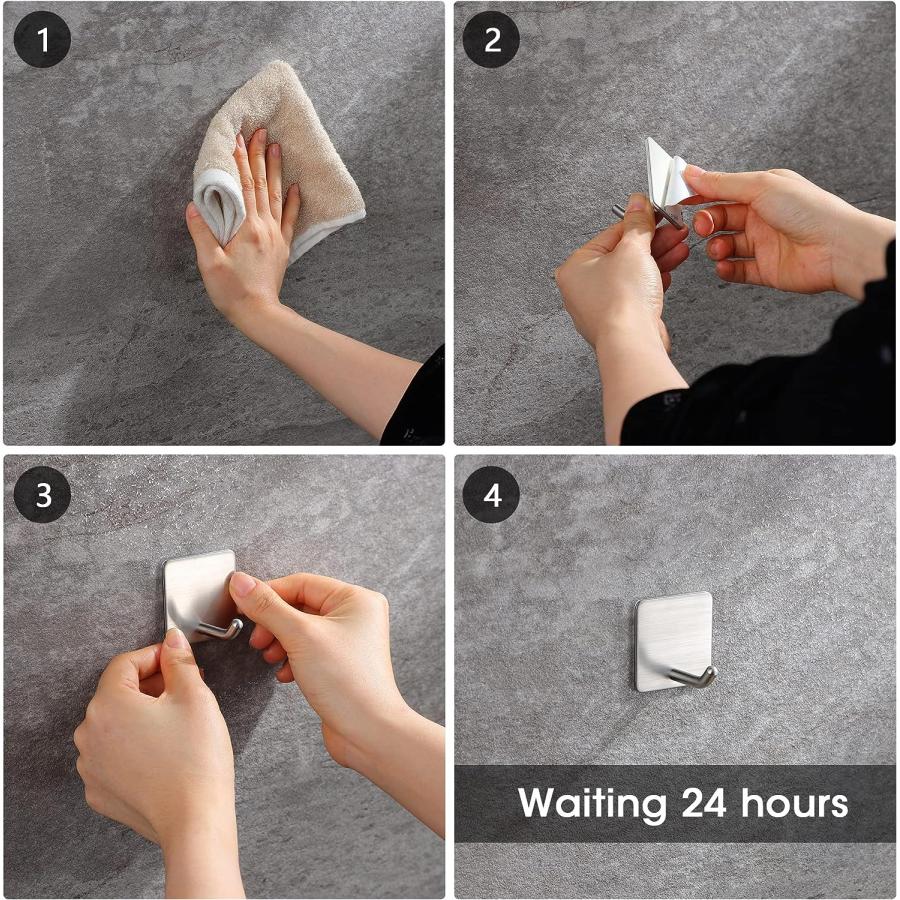 【並行輸入品】YIGII Towel Hooks/Bathroom Hook - Self Adhesive Hooks Office Hook_6