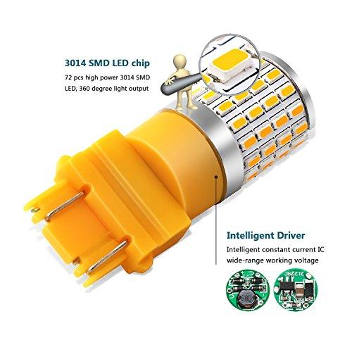 【並行輸入品】PHINLION Super Bright 3014 72 SMD 3056 3156 3157 3457 4157 5702A_3