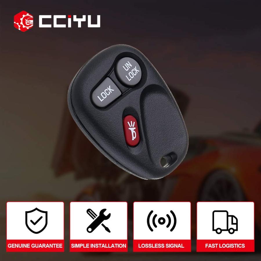 キーレスエントリーリモコン 2個セット　シボレー　キャデラック 並行輸入品】cciyu 3ボタンキーレスエントリーリモートフォブ交換用 2