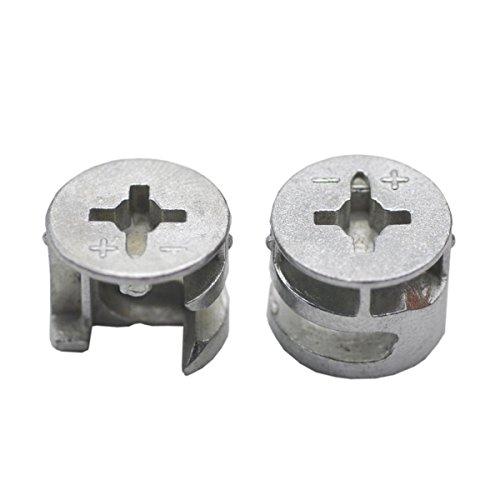 【並行輸入品】20個 家具コネクター カムロック継手 15mm x 12mm キャビネット引き出しドレッサー ワードローブ家具パネル接続用 20_1