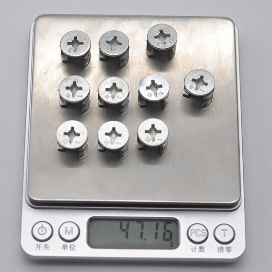 【並行輸入品】20個 家具コネクター カムロック継手 15mm x 12mm キャビネット引き出しドレッサー ワードローブ家具パネル接続用 20_6
