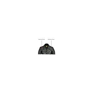 【並行輸入品】A&H Apparel メンズレザーオートバイジャケット 本物の牛革ジップアウト裏地ジャケット (XXL) A&H Apparelの画像