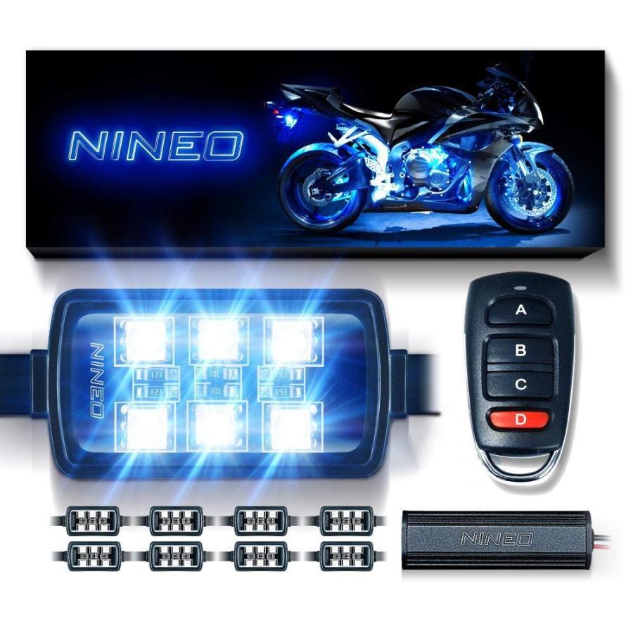 並行輸入品】NINEO 8個 オートバイ RGB LED ストリップライト マルチ
