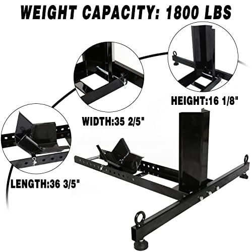 【並行輸入品】7BLACKSMITHS 調節可能 オートバイスタンド 車輪止め 直立型 耐荷重1800ポンド 高耐久 オートバイ 車輪止め 7B_6