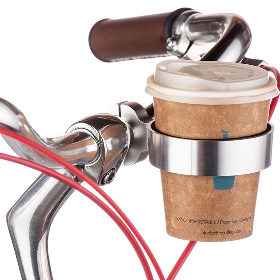 【並行輸入品】Ecity 自転車ハンドルバー コーヒーカップホルダー アルミカップ ボトルハンドルバーホルダー クルーザーバイク マウンテンバイ | ブランド登録なし