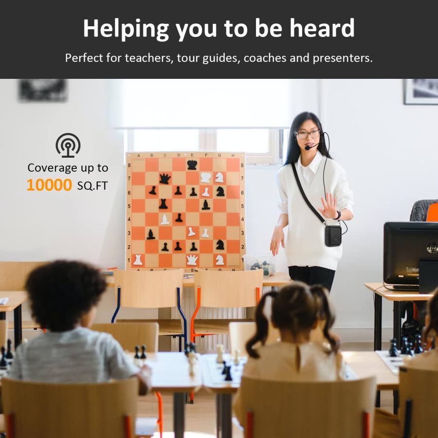Personal Voice Amplifier for Teachers Portable Speaker with Wi 並行輸入品