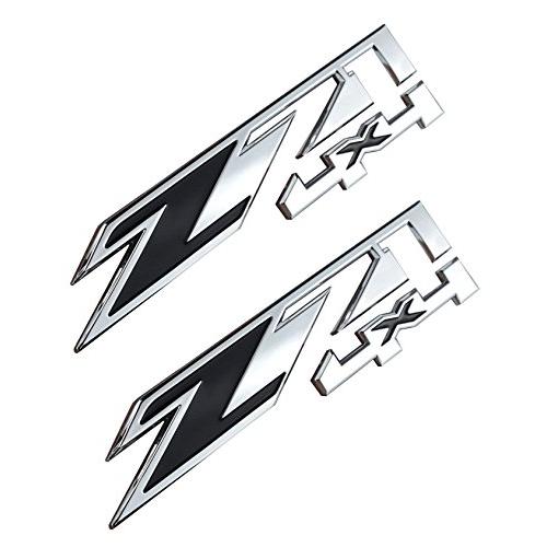 【並行輸入品】aimoll 2pcs z71?4?x 4のエンブレムGMCシボレーSilverado Sierra Tahoe Suburban_1