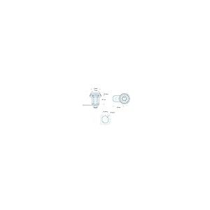 【並行輸入品】Hicello Locks Tubular Cam Lock 25mm， Drawer Cabinet Arcade Threa_5