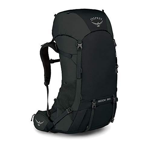 【並行輸入品】Osprey Rook 50メンズ換気バックパッキングパック   ブラック（O/S） Osprey Men's Rook Backの画像