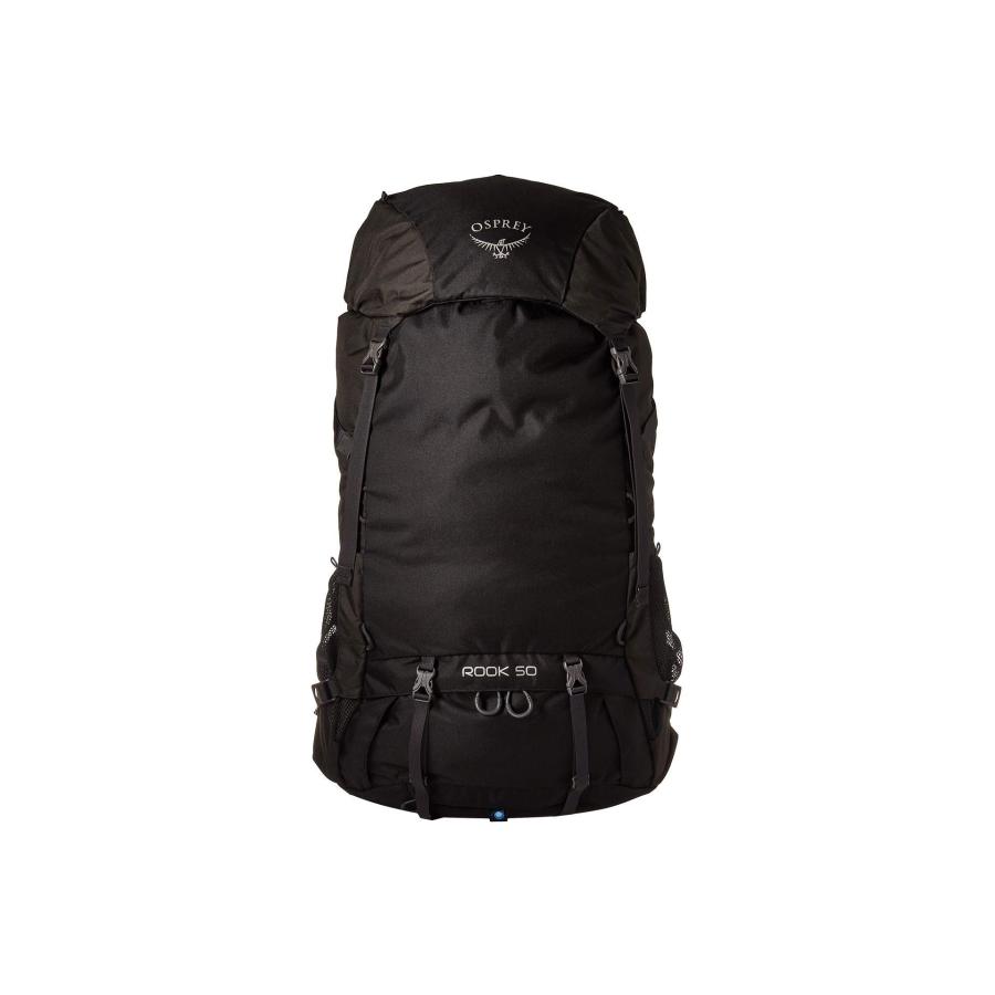 【並行輸入品】Osprey Rook 50メンズ換気バックパッキングパック   ブラック（O/S） Osprey Men's Rook Backの画像