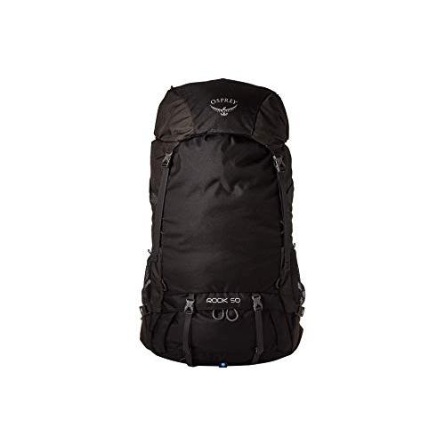 【並行輸入品】Osprey Rook 50メンズ換気バックパッキングパック   ブラック（O/S） Osprey Men's Rook Backの画像