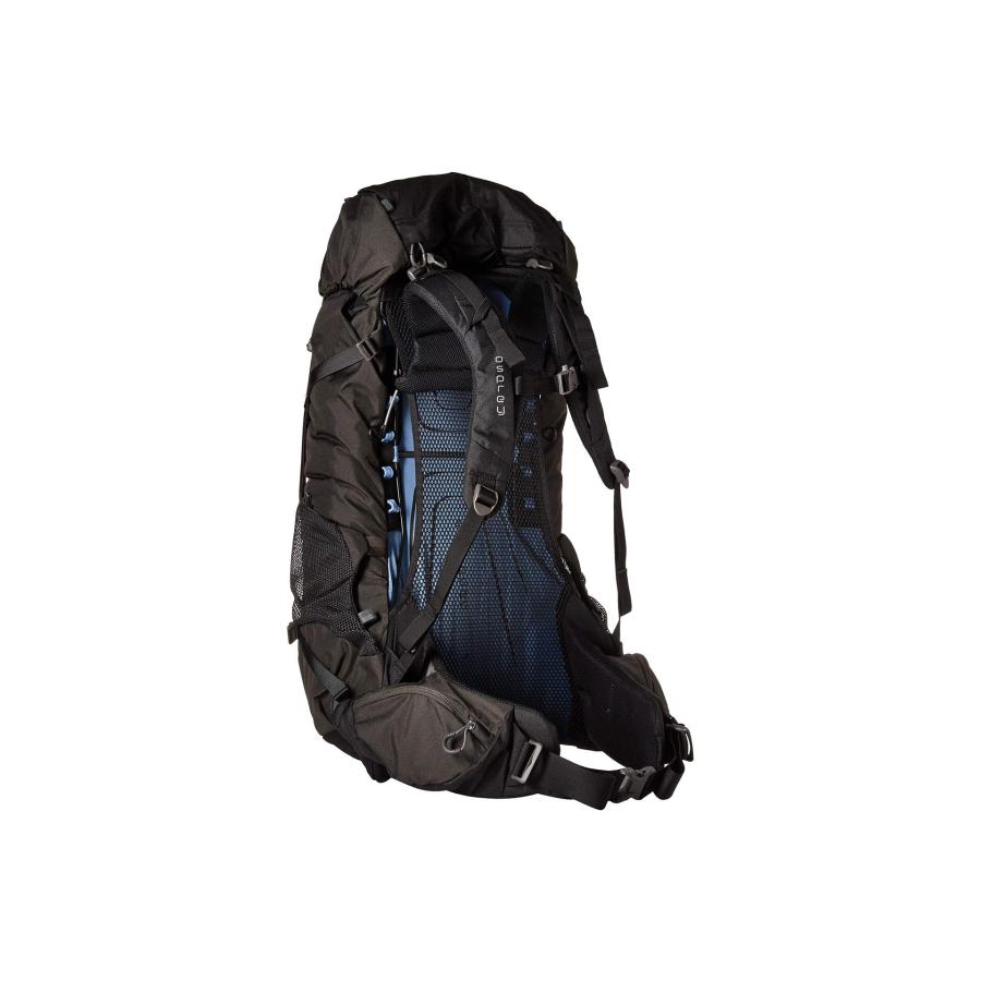 【並行輸入品】Osprey Rook 50メンズ換気バックパッキングパック   ブラック（O/S） Osprey Men's Rook Backの画像