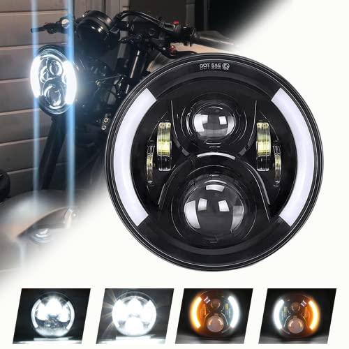 【並行輸入品】SKTYANTS 7インチ LED ヘッドライト DRL (左/右) ウィンカーライト オートバイ ハーレーダビッドソン SKTY_1