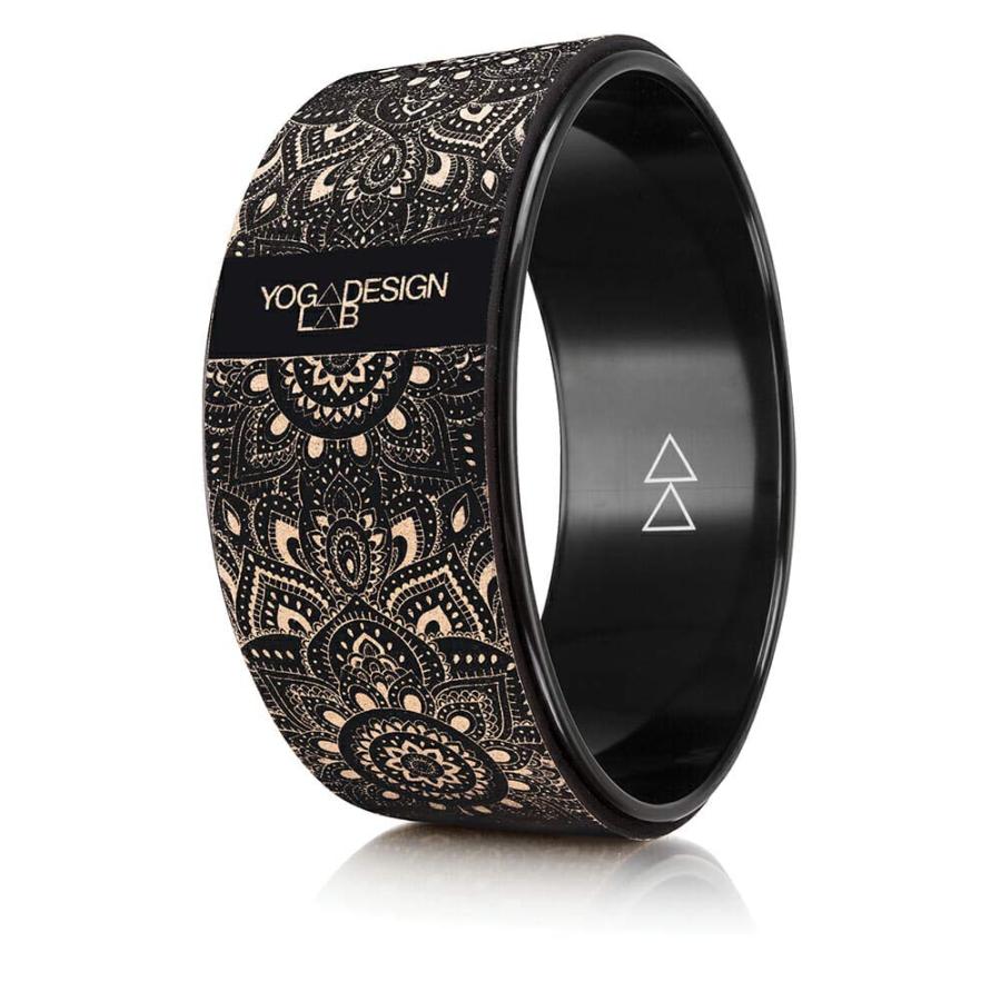 【並行輸入品】Yoga Design Lab (ヨガデザインラボ) ヨガホイール ヨガリング (Mandala Black Cork) YOGA