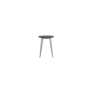 【並行輸入品】Flash Furniture メタル/ウッド カラフル レストランテーブル エルム 亜鉛メッキスチール ゴム シルバー 30.5_8