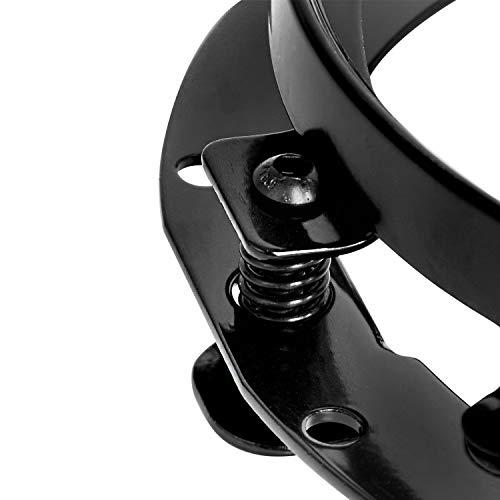 【並行輸入品】YEEGO DIRECT 7インチ ラウンドヘッドライトリングマウントブラケットと7インチLEDヘッドライトワイヤーハーネスアダプの画像