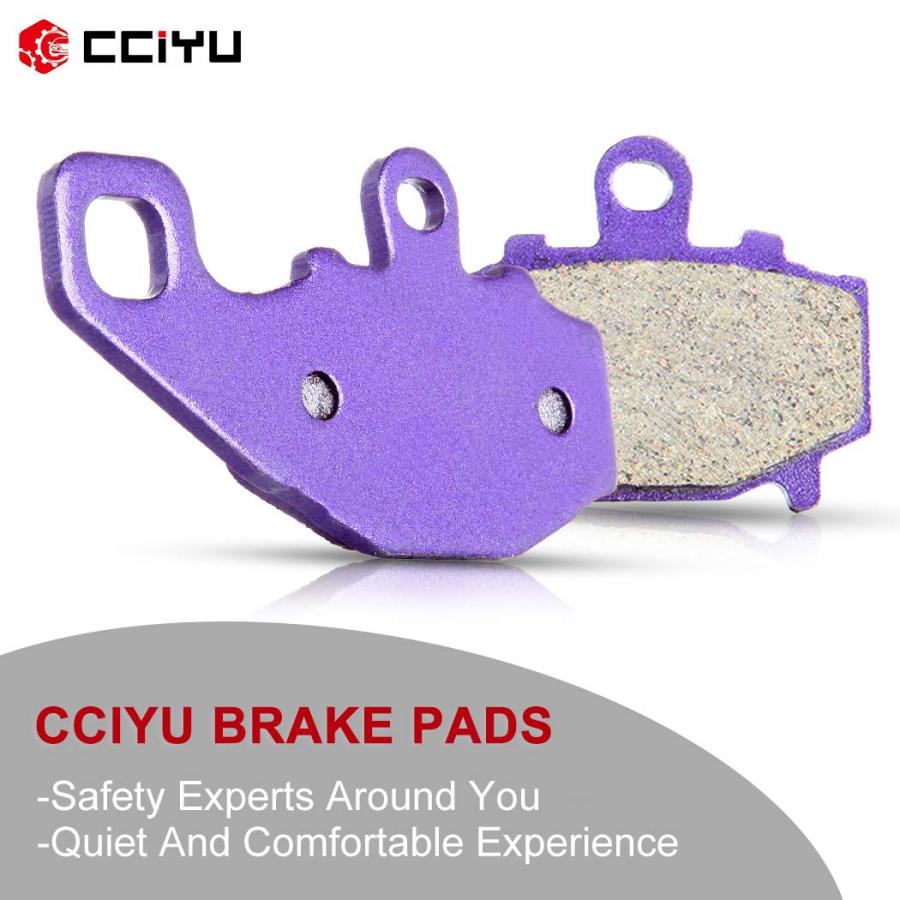【並行輸入品】CCIYU Rear Carbon Fiber Brake Pads Motorcycle Motorbike Replacem_3