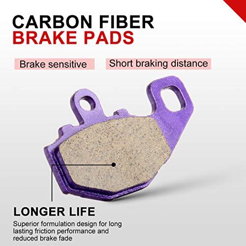 【並行輸入品】CCIYU Rear Carbon Fiber Brake Pads Motorcycle Motorbike Replacem_7