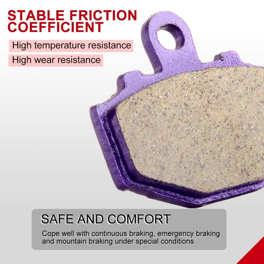【並行輸入品】CCIYU Rear Carbon Fiber Brake Pads Motorcycle Motorbike Replacem_9