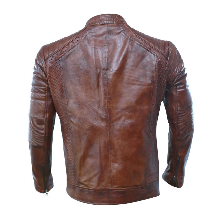 並行輸入品】Artistry レザーブラウンレザージャケット メンズ