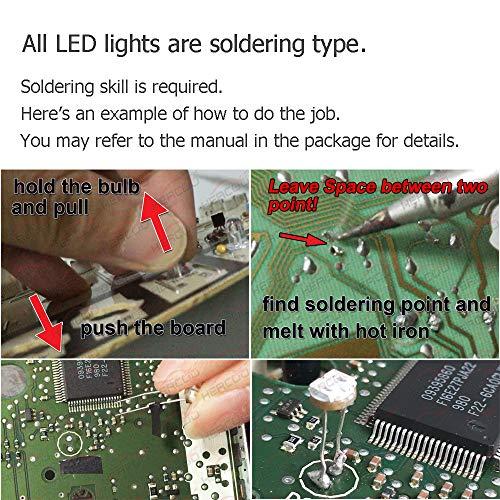【並行輸入品】HERCOO Blue LED Lights Bulbs of AC Climate Heater Control Compat_3