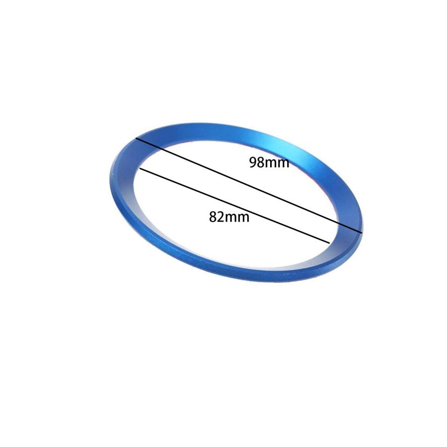 【並行輸入品】Xotic Tech 1pc Front Hood Rear Trunk Emblem Logo Surrounding Rinの画像