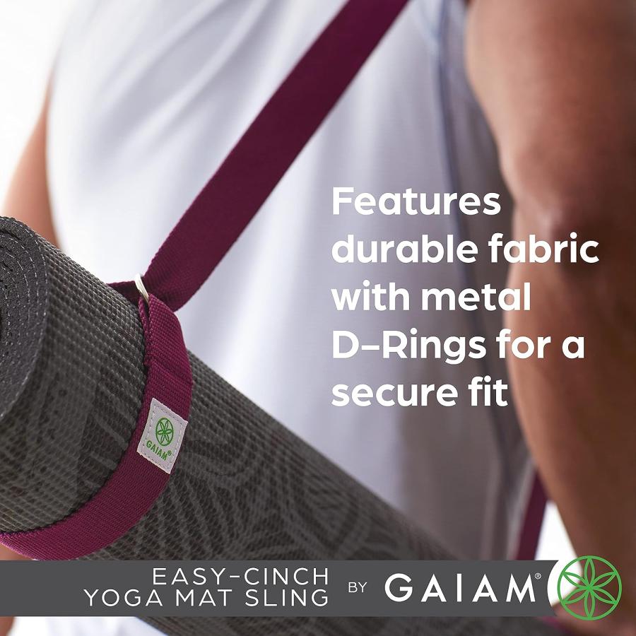 Gaiam 簡単シンチヨガマットスリング ネイビー 1枚　並行輸入品｜import-tabaido｜05