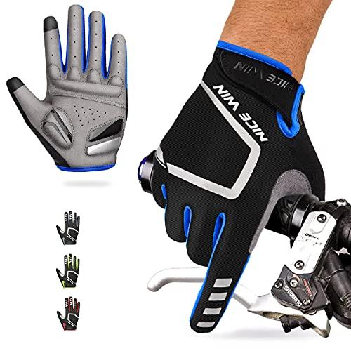 【並行輸入品】NICEWIN サイクリングバイクグローブ メンズ レディース パッド入り 滑り止め マウンテンバイクグローブ タッチスクリーンフの画像