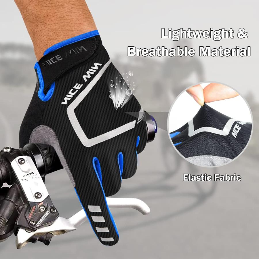 【並行輸入品】NICEWIN サイクリングバイクグローブ メンズ レディース パッド入り 滑り止め マウンテンバイクグローブ タッチスクリーンフの画像