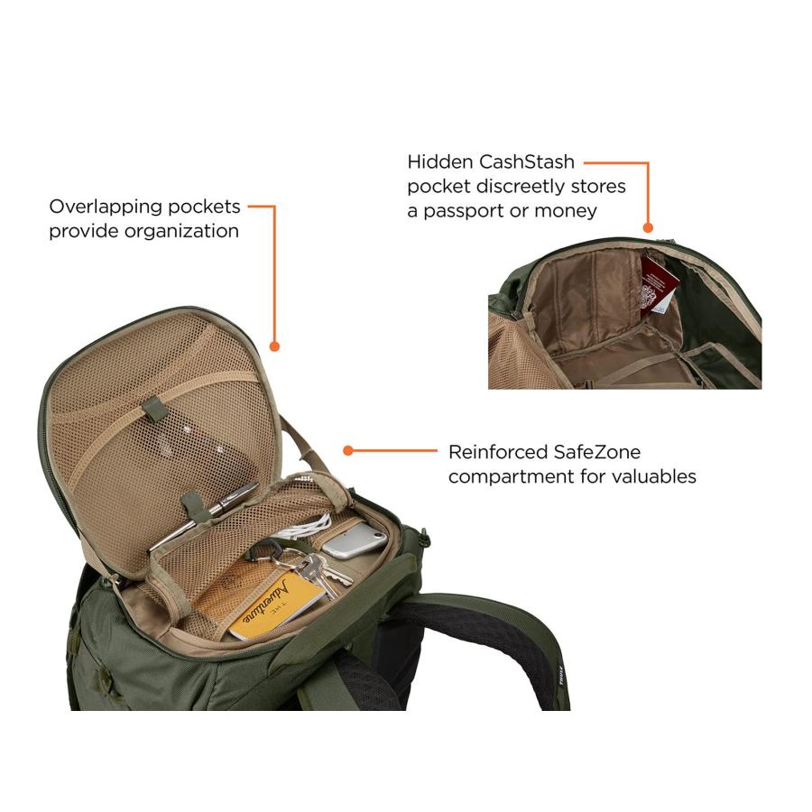 【並行輸入品】[スーリー] リュック Landmark 容量:60L Men's Dark Forest Thule Landmark 60Lの画像