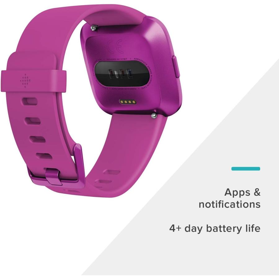 【並行輸入品】Fitbit Versa Lite smartwatch Purple LCD　_3