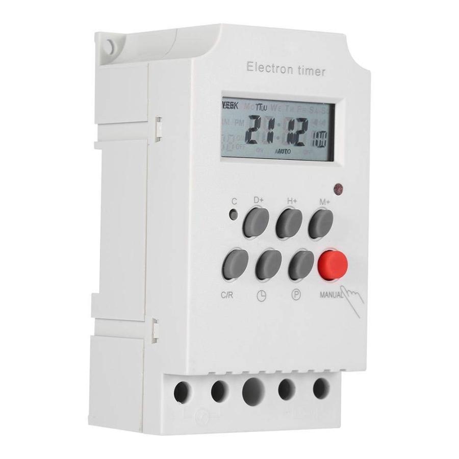 30A Digital Timer Switch Programmable Electronic Time Control 7 並行輸入品 ...