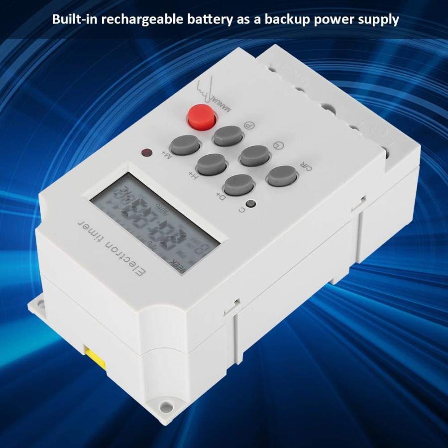 【並行輸入品】30A Digital Timer Switch Programmable Electronic Time Control 7 ...