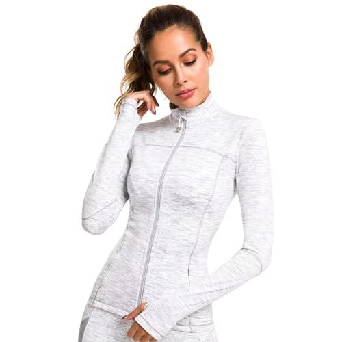 【並行輸入品】QUEENIEKE レディース スポーツジャケット タートルネック スリムフィット フルジップ ランニングトップ 80927 US_4