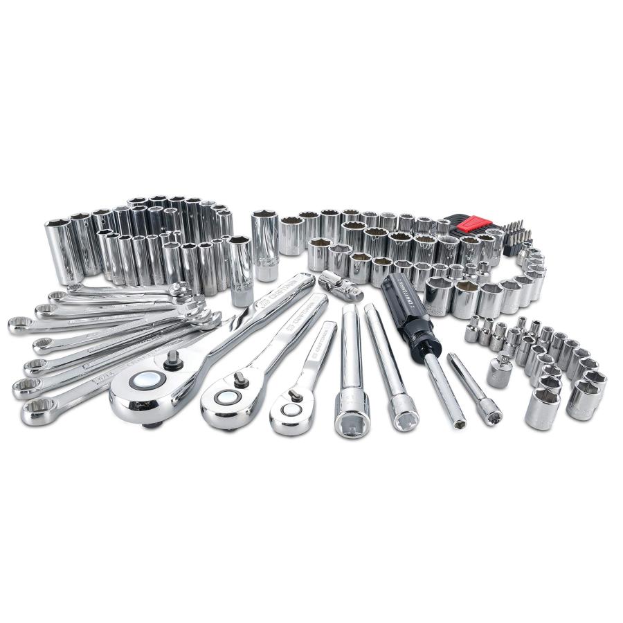 【並行輸入品】Craftsman 1/4 3/8 1/2インチ ドライブメトリックとSAE 6と12ポイントメカニックツールセット 135ピース_3