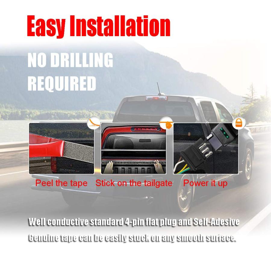 【並行輸入品】60 Inch LED Truck Tailgate Light Bar Strip Super Bright Tail Brakの画像