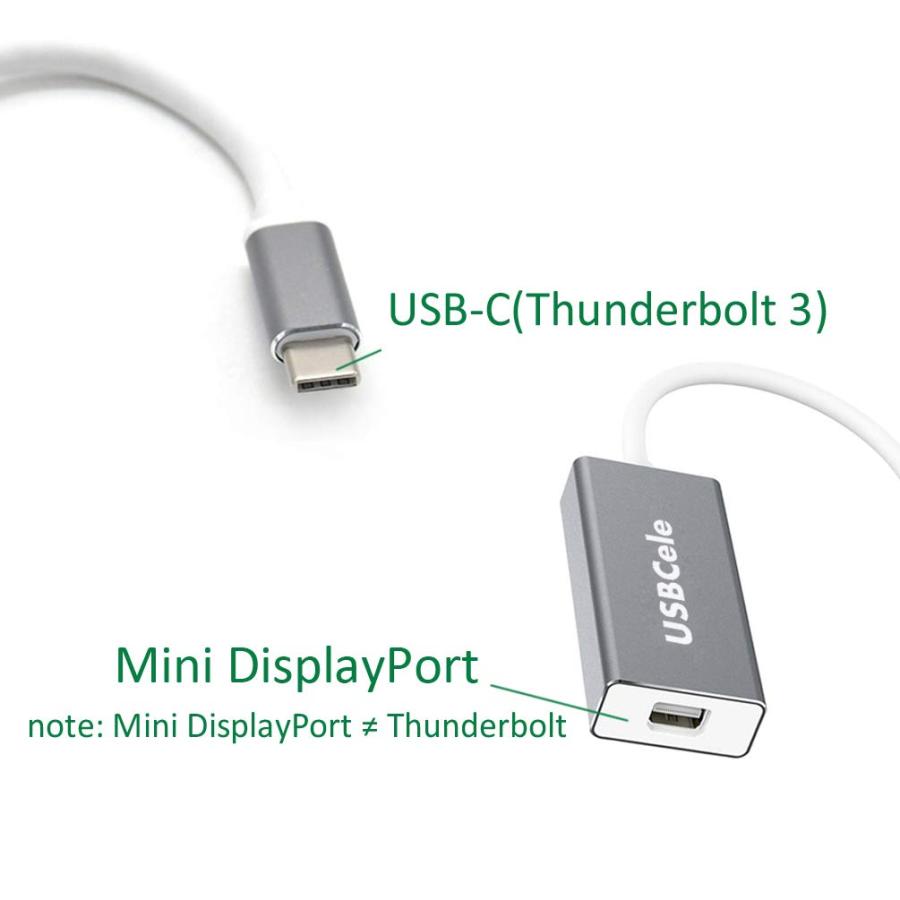 USBCele USB C (Thunderbolt 3)   Mini DisplayPortアダプター USB Type C  並行輸入品｜import-tabaido｜04