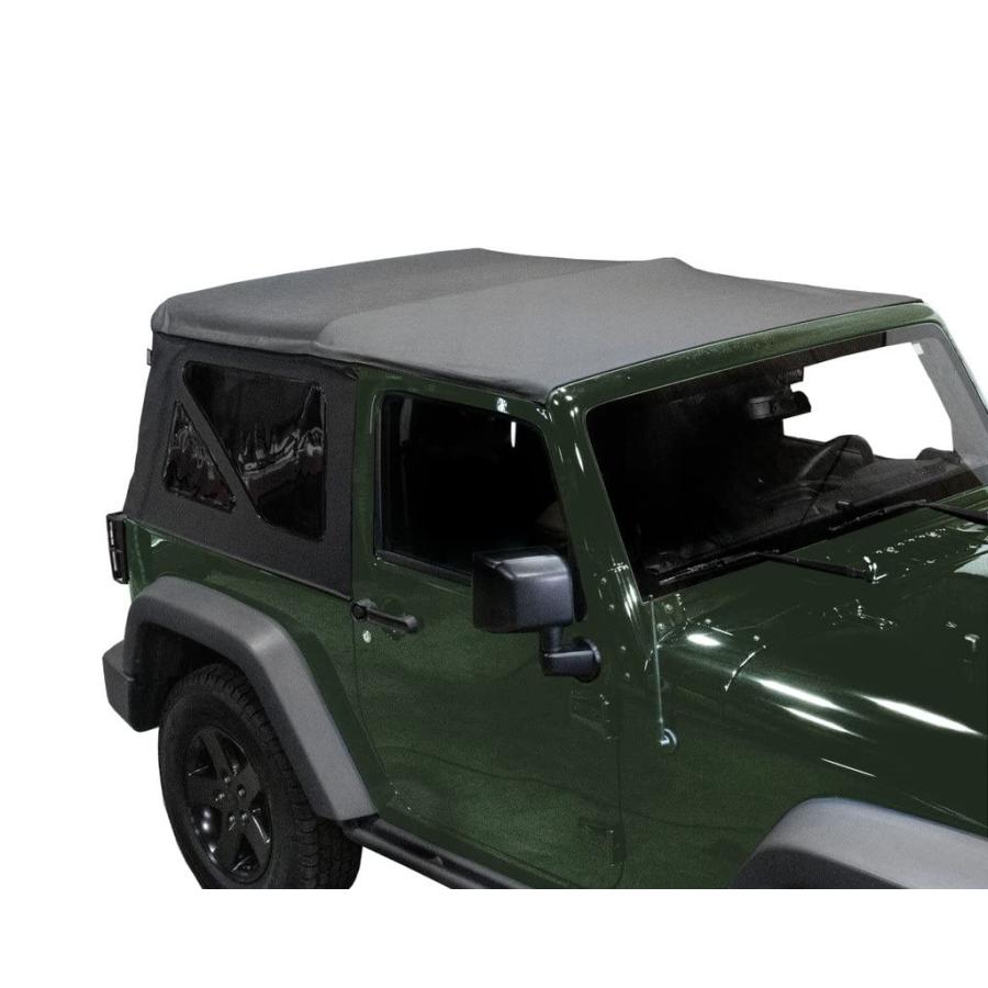 King 4WD 交換用ソフトトップ ブラックダイヤモンド 色付き窓
