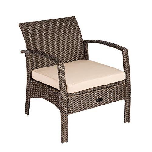 Wt Living Patio Decorative Bondi Wicker Outdoor Armchair with Kha 並行輸入品｜import-tabaido｜05