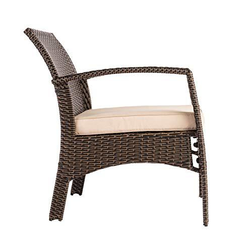 Wt Living Patio Decorative Bondi Wicker Outdoor Armchair with Kha 並行輸入品｜import-tabaido｜08