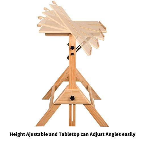 並行輸入品】MEEDEN 製図台 製図机 木製 T定規付き 折りたたみ 高さ