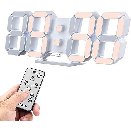 並行輸入品】LEDデジタル時計 3Dデザイン アラーム機能付き 置き時計