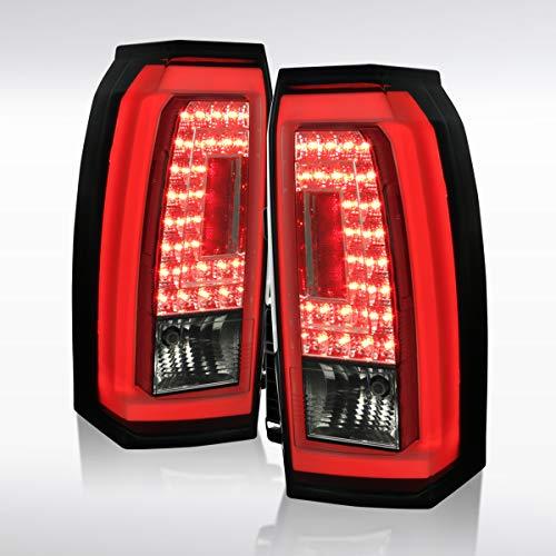【並行輸入品】Autozensation GMC Yukon XL 光沢ブラックスモークレンズ LED リアテールライト ブレーキランプ ペア_1