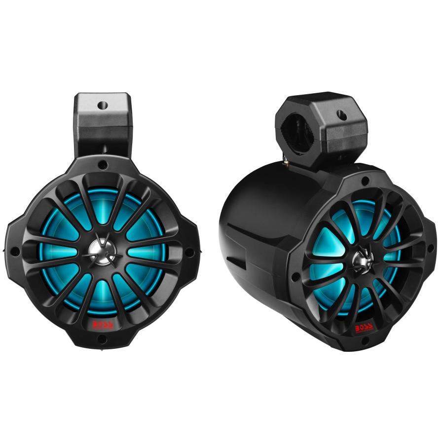 【並行輸入品】BOSS Audio Systems B62RGB ATV UTV用 耐候性 ウェイクタワー用スピーカーシステム   アンプ内蔵 | ブランド登録なし