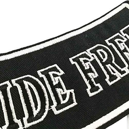 【並行輸入品】Live Free ライドフリー ジャンボ オートバイ MC刺繍 アイロン接着 縫い付けパッチ バイカーベスト用 Cute Pat_7