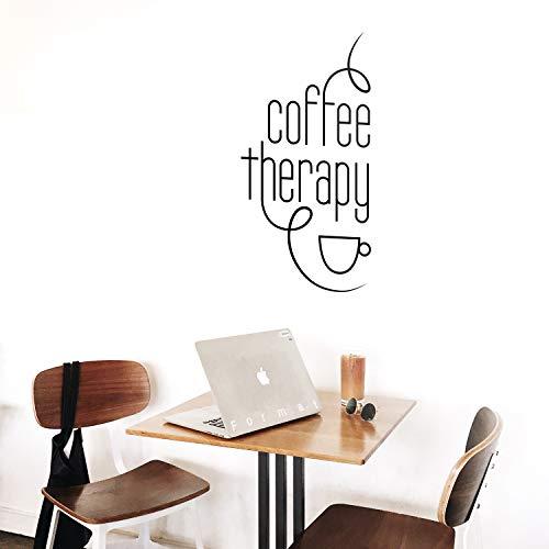 【並行輸入品】ビニール製ウォールアートデカール   コーヒーセラピー   30インチ x 15インチ   モチベーションを高めるウォールステッカ | ブランド登録なし | 04