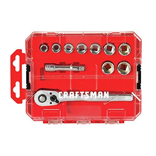 並行輸入品】CRAFTSMAN ソケットセット ラチェット付き メトリック 3/8